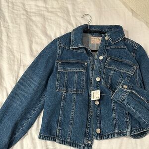 Free People denim jade jacket NWT- high tide wash